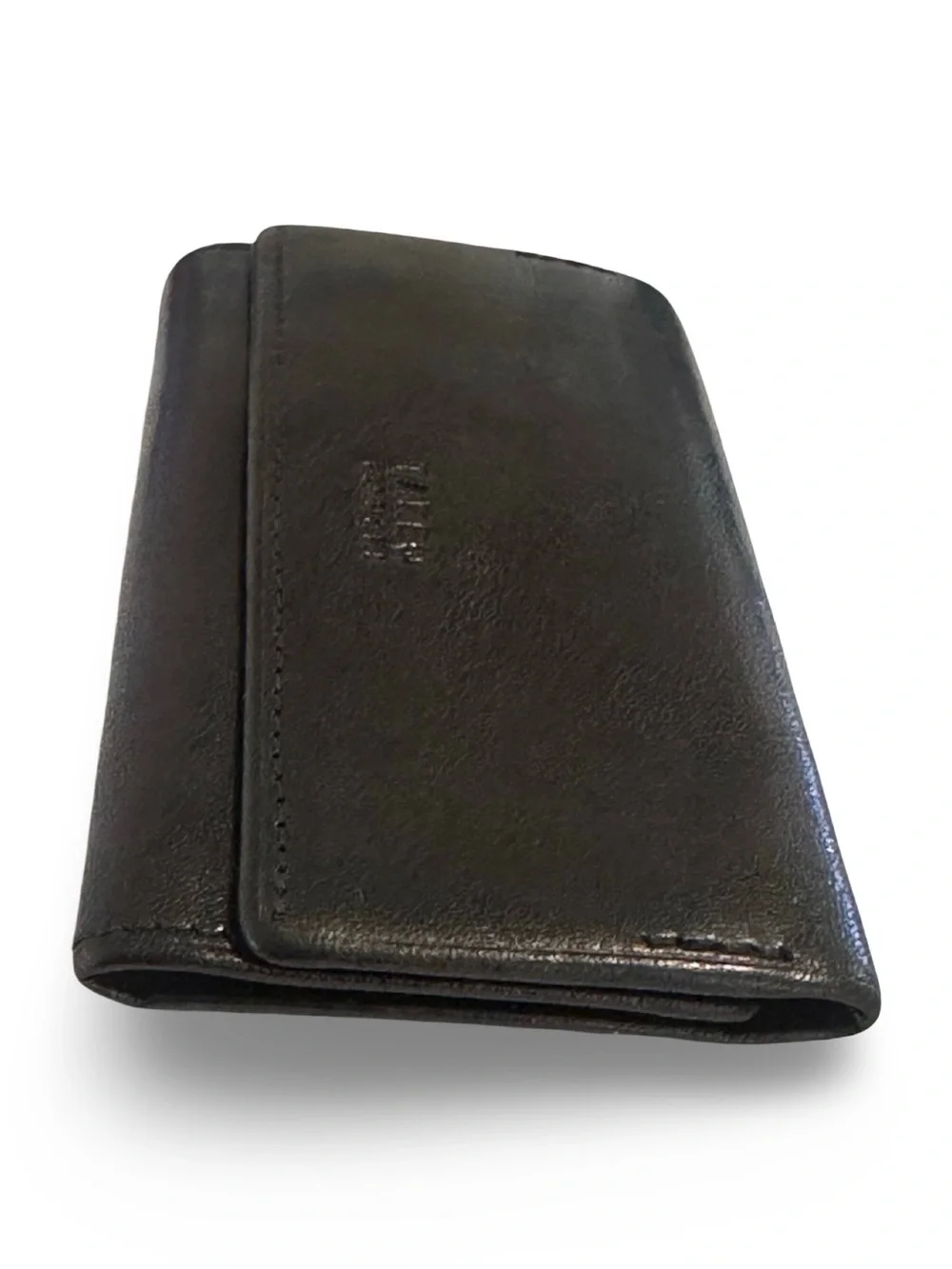 Takeo Japan Black Leather Key & Card Organizer